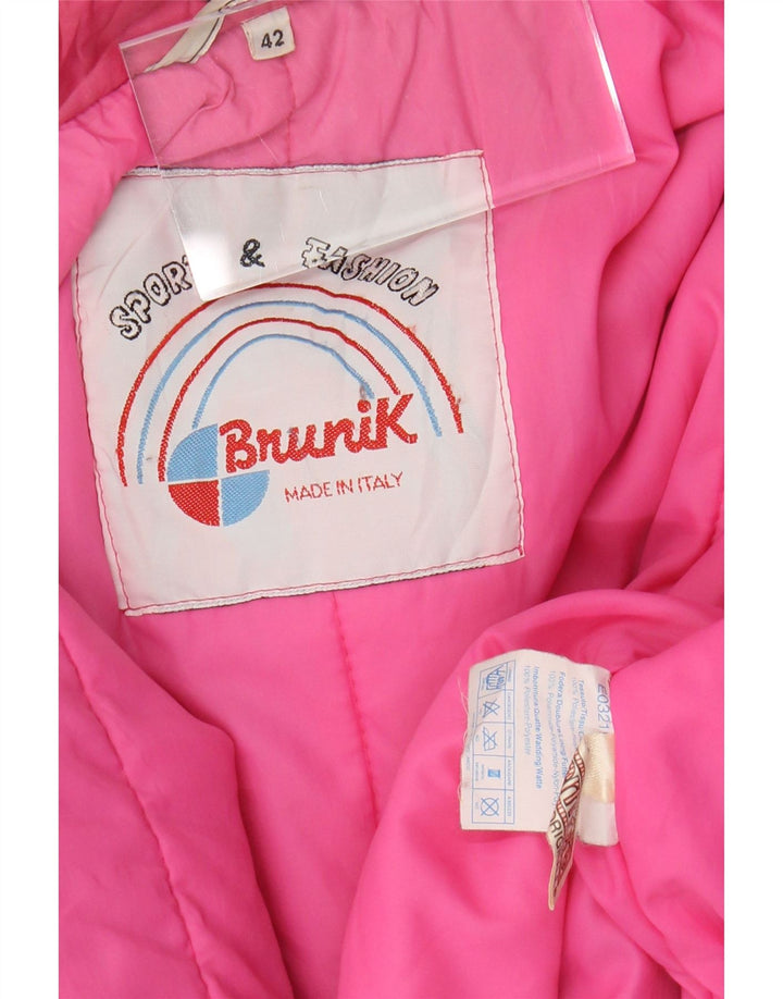 BRUNIK Damen Übergroße Windjacke mit Kapuze IT 42 Medium Schwarz