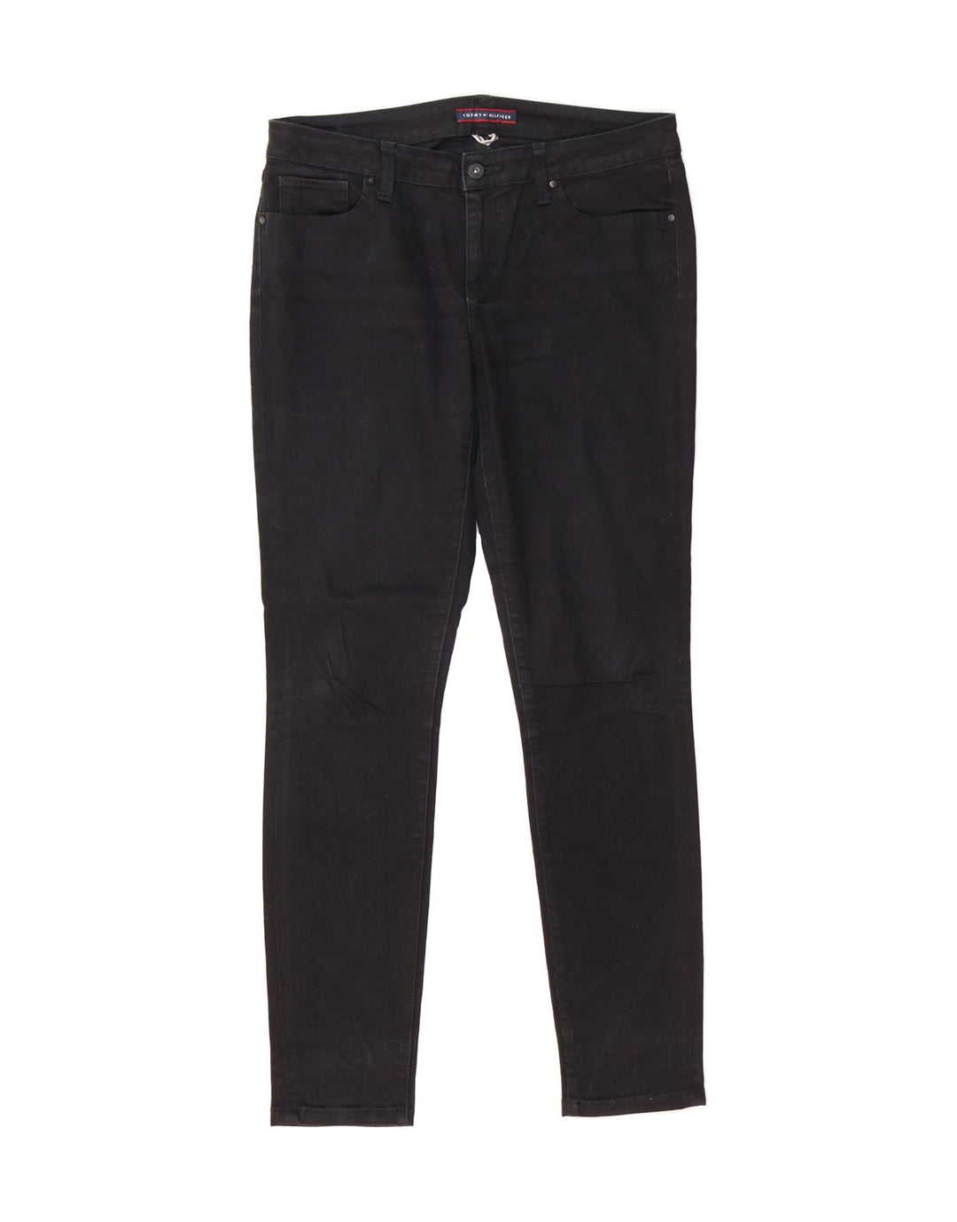 TOMMY HILFIGER Womens Skinny Jeans US 8 Medium W32 L31 Black Vintage Tommy Hilfiger and Second-Hand Tommy Hilfiger from Messina Hembry 