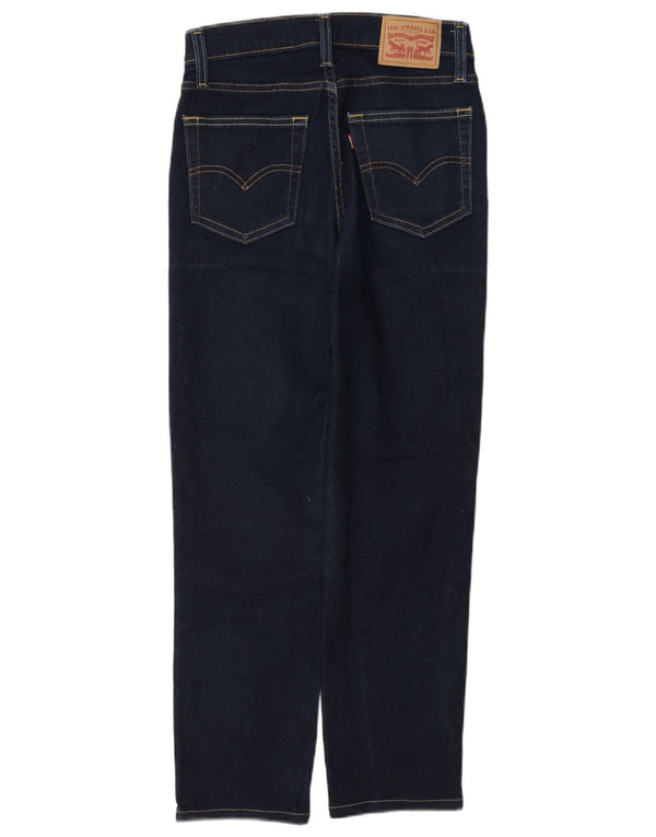Levi's Damen 724 High Rise Straight Jeans W25 L28 Marineblaue Baumwolle