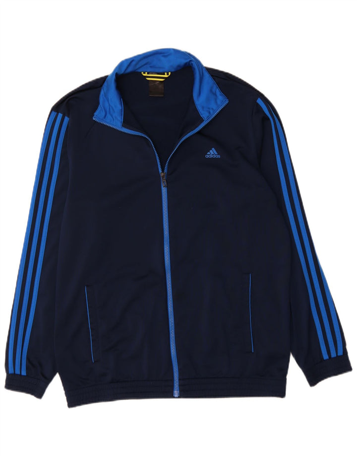 Adidas Herren Trainingsanzug Top Jacke UK 44/46 XL Marineblau Polyester