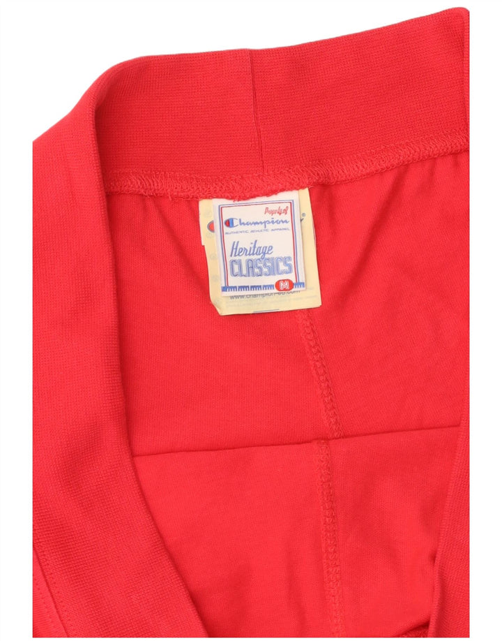 CHAMPION Damen Heritage Classics Sportshorts UK 14 Mittelrote Baumwolle