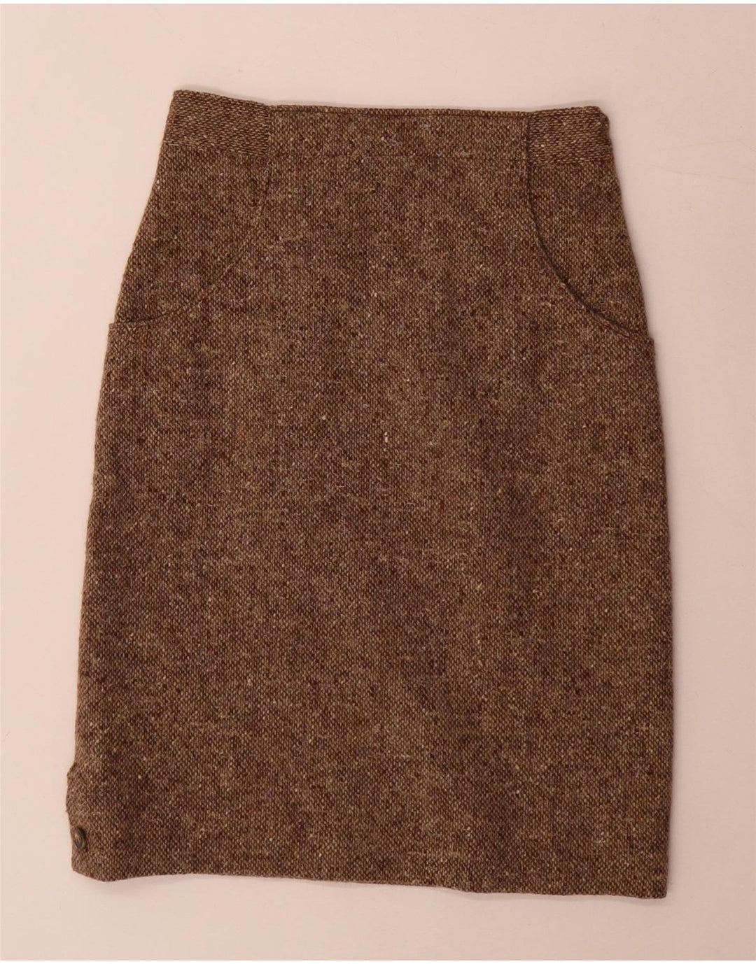 Vintage Damen 2-teiliges Rockset Medium W24 Braun meliert