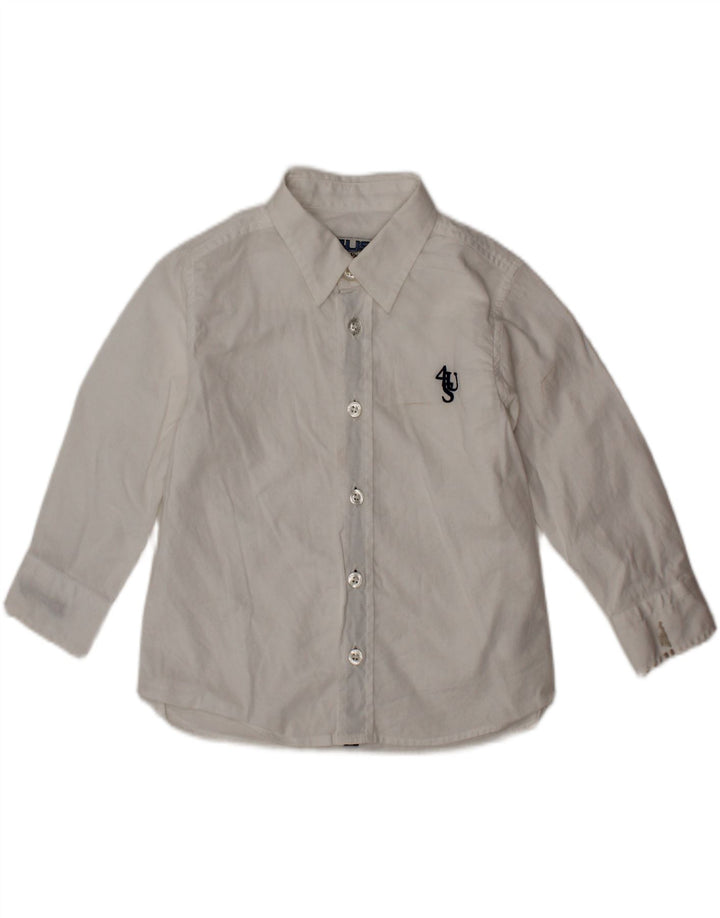 CESARE PACIOTTI 4US Baby-Jungen-Shirt, 9–12 Monate, weiße Baumwolle