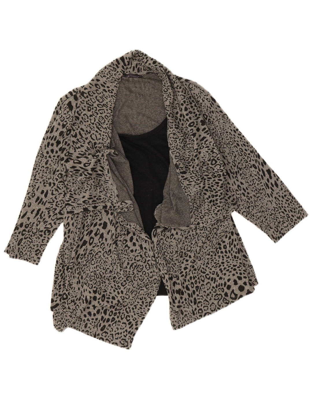 Marks & Spencer Damen Asymmetrischer Cardigan-Pullover UK 20 2XL Grau