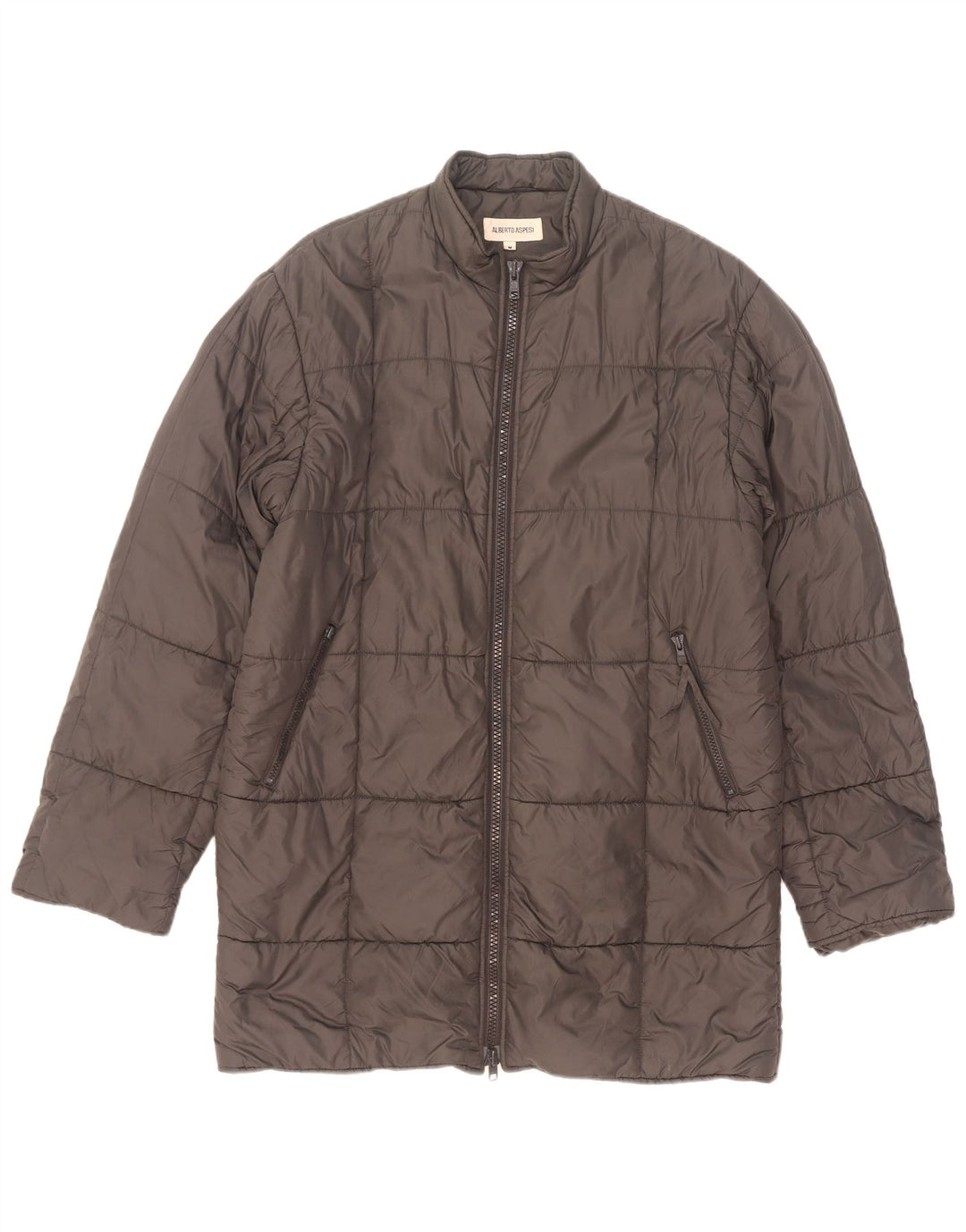 Alberto Aspesi Herren Wattierte Jacke UK 38 Mittelgraues Nylon