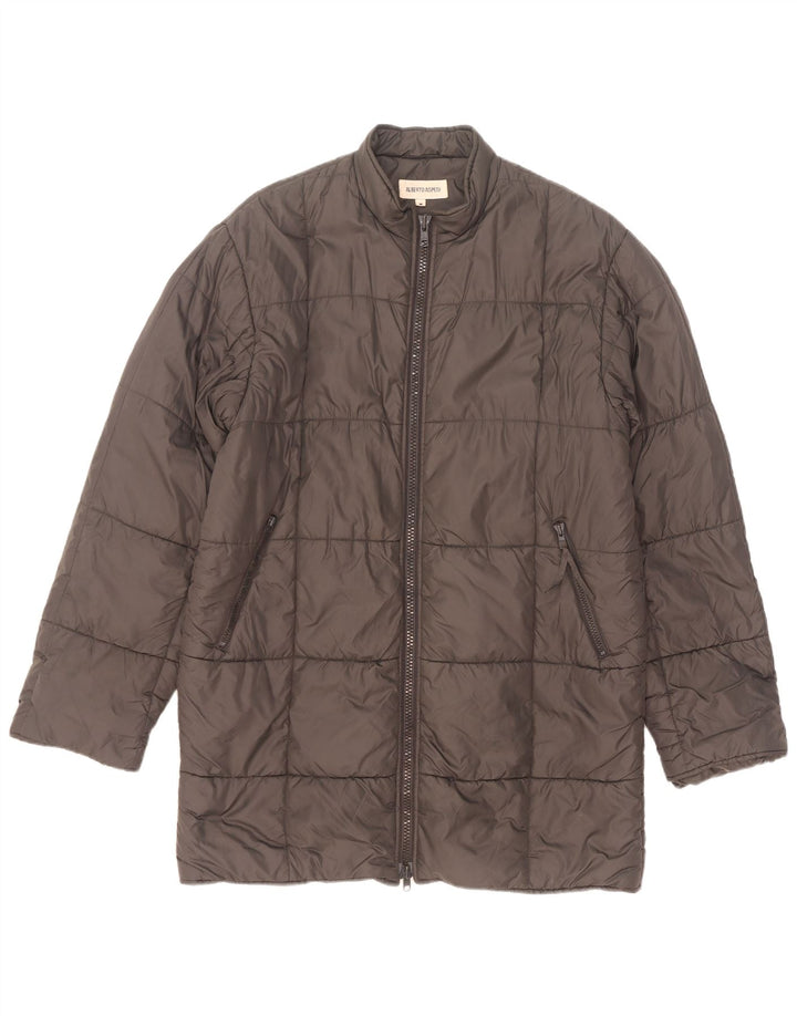 Alberto Aspesi Herren Wattierte Jacke UK 38 Mittelgraues Nylon