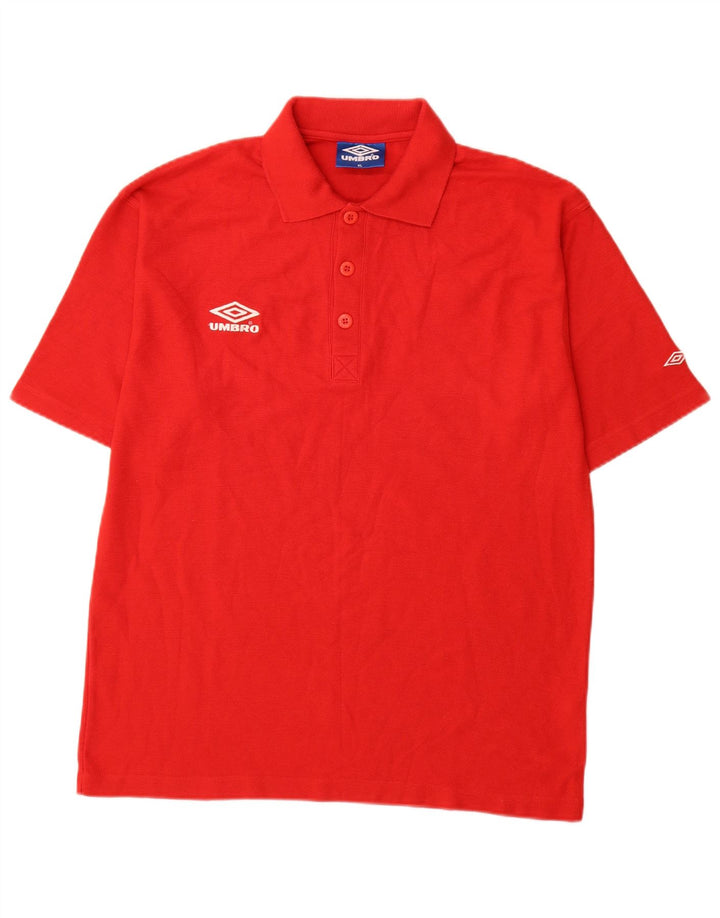 Umbro Herren Poloshirt XL Rot Polyester