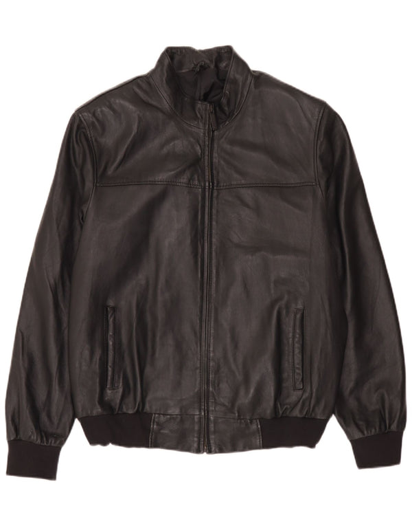 Vintage Herren Lederjacke UK 44 2XL Schwarz