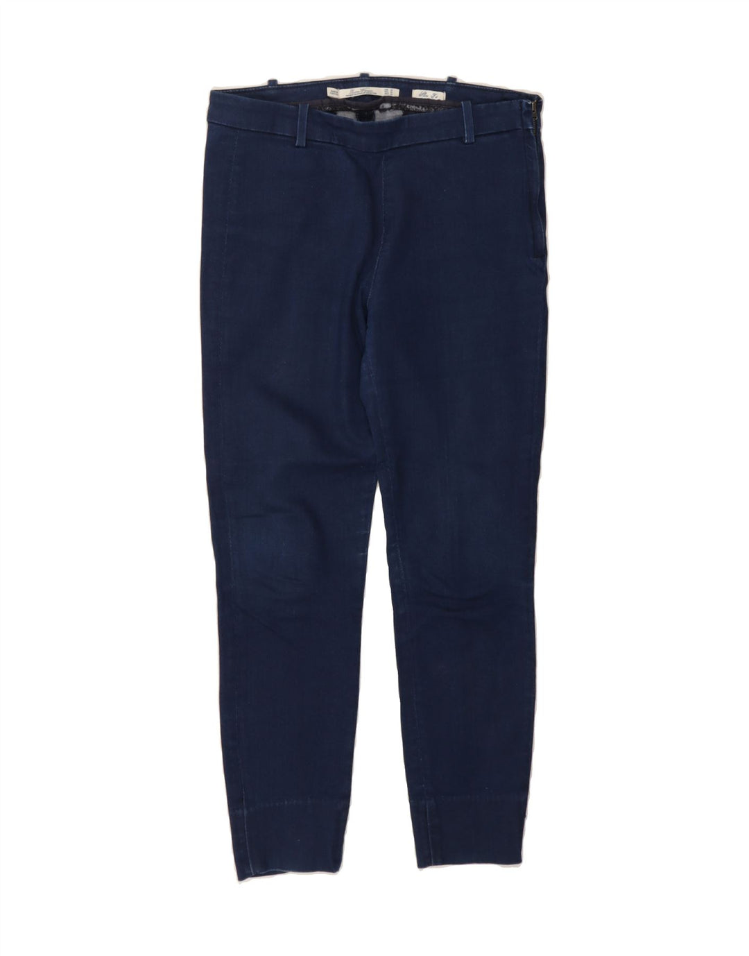 ZARA Womens Crop Slim Jeans EU 38 Small W28 L26 Navy Blue Vintage Zara and Second-Hand Zara from Messina Hembry 