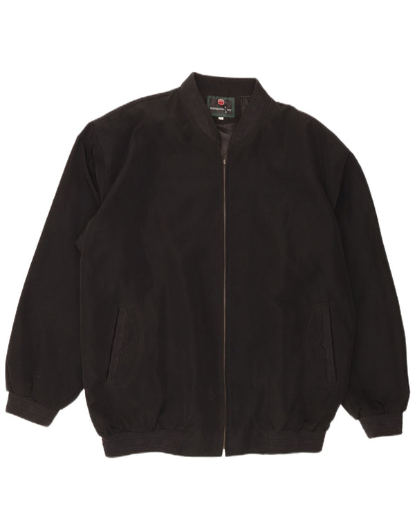 Vintage Herren Bomberjacke UK 44 2XL Schwarz Polyester