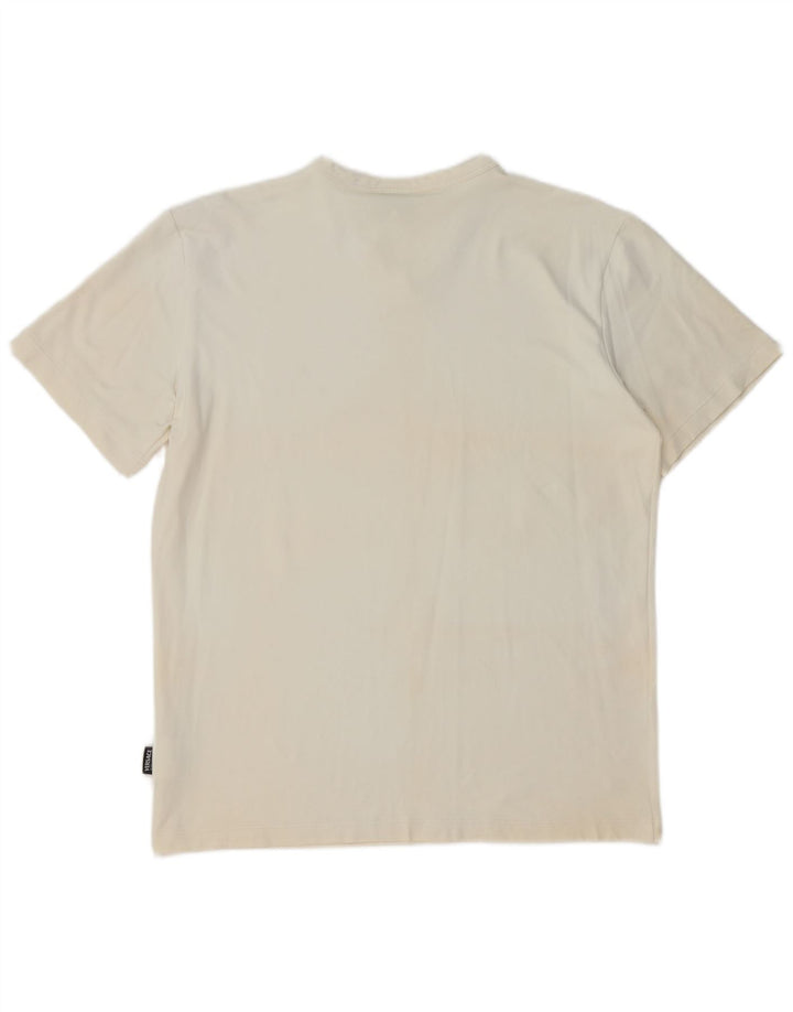 Versace Herren Ittierre T-Shirt Top Medium Weiß Polyamid