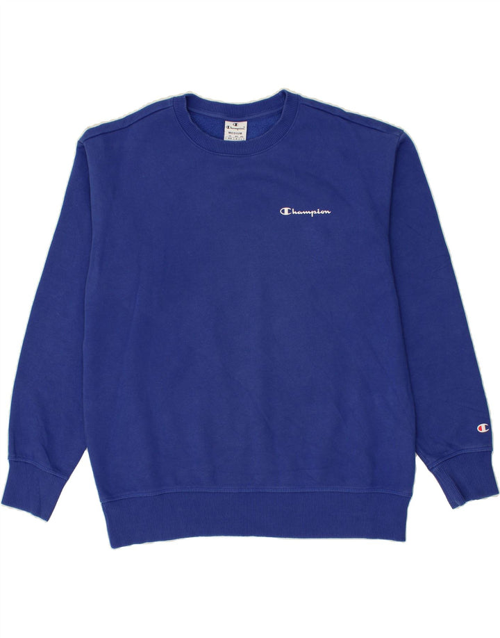 CHAMPION Mens Sweatshirt Jumper Medium Blue Cotton Vintage Champion and Second-Hand Champion from Messina Hembry 