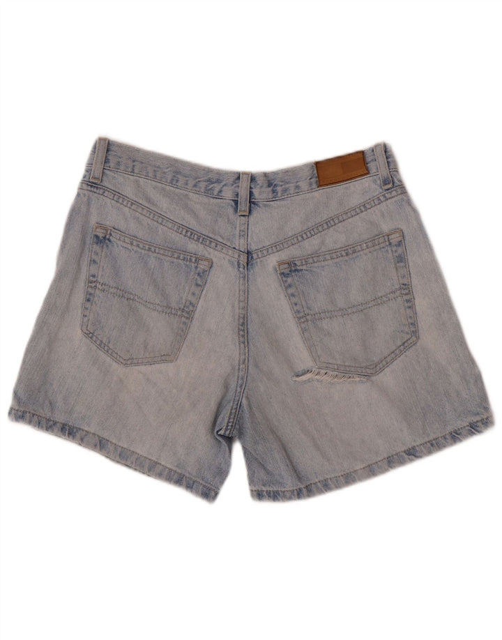 Tommy Hilfiger Damen Distressed Denim Shorts W28 Mittelblau