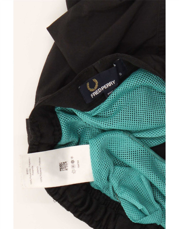 Fred Perry Herren-Badeshorts, Größe S, Schwarz, Polyamid