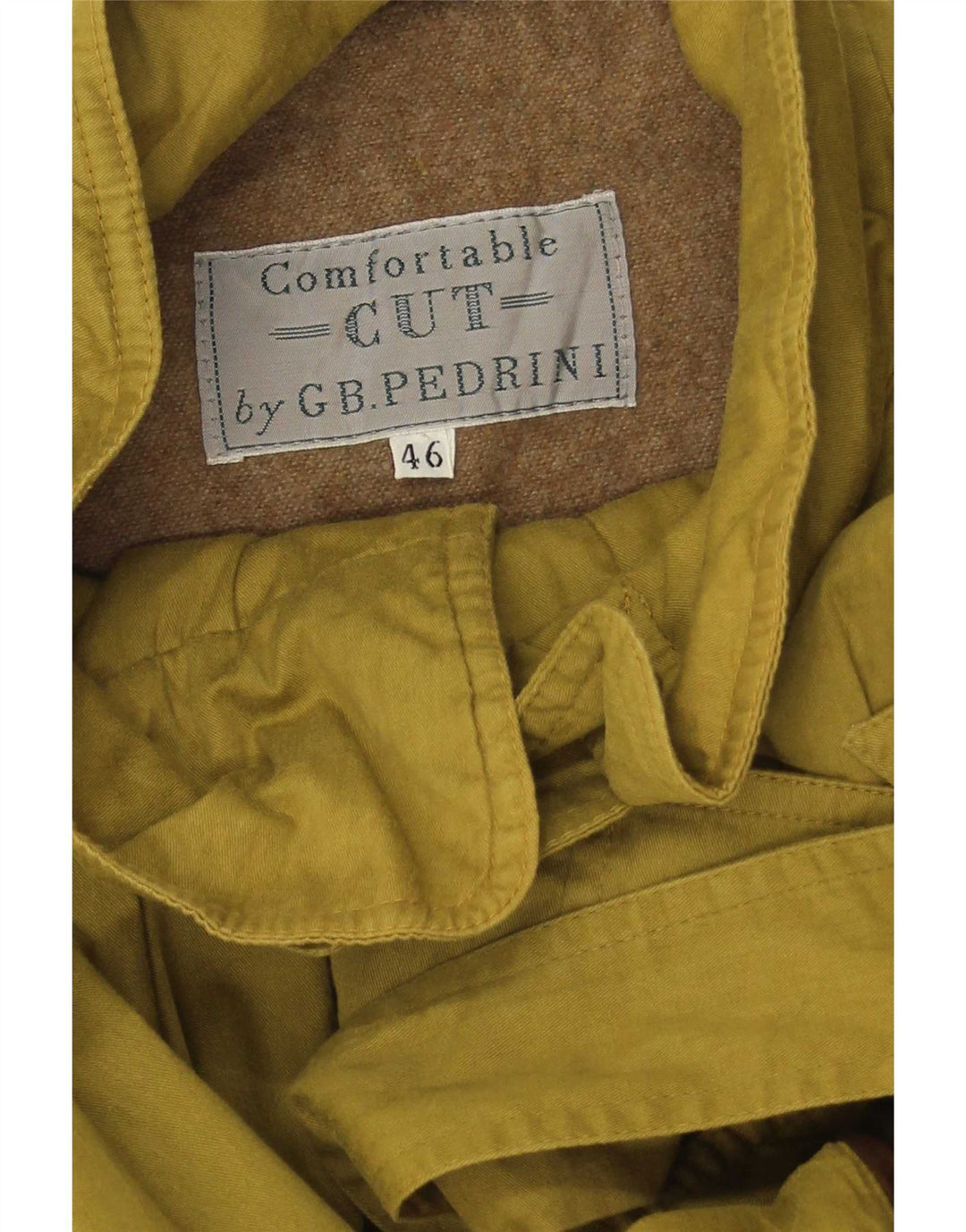 GB.PEDRINI Herren Trenchcoat IT 46 Small Grün