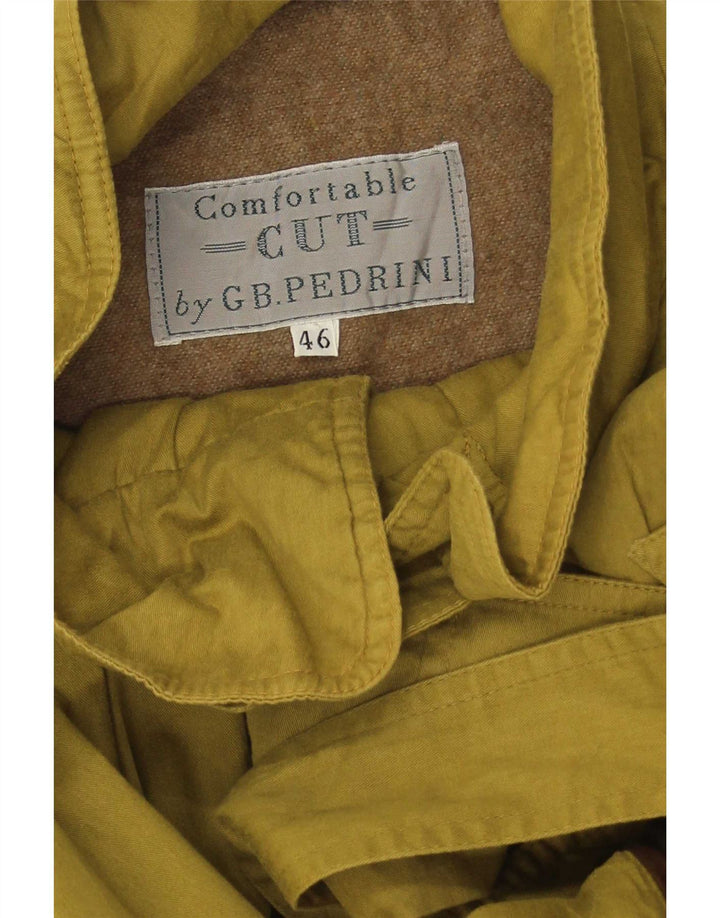 GB.PEDRINI Herren Trenchcoat IT 46 Small Grün