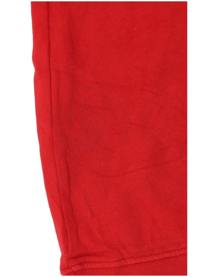Pyrex Womens Graphic Oversized Sweatshirt Pullover UK 10 Small Rote Baumwolle