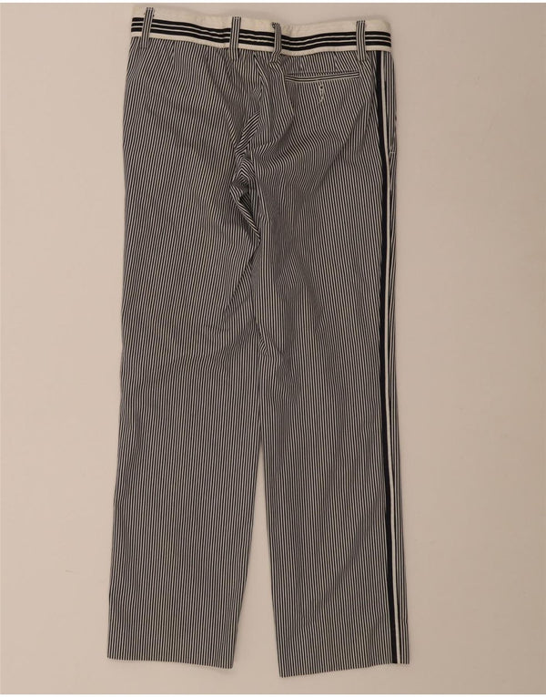 Dolce & Gabbana Herren Chinohose IT 46 Small W32 L32 Schwarz gestreift