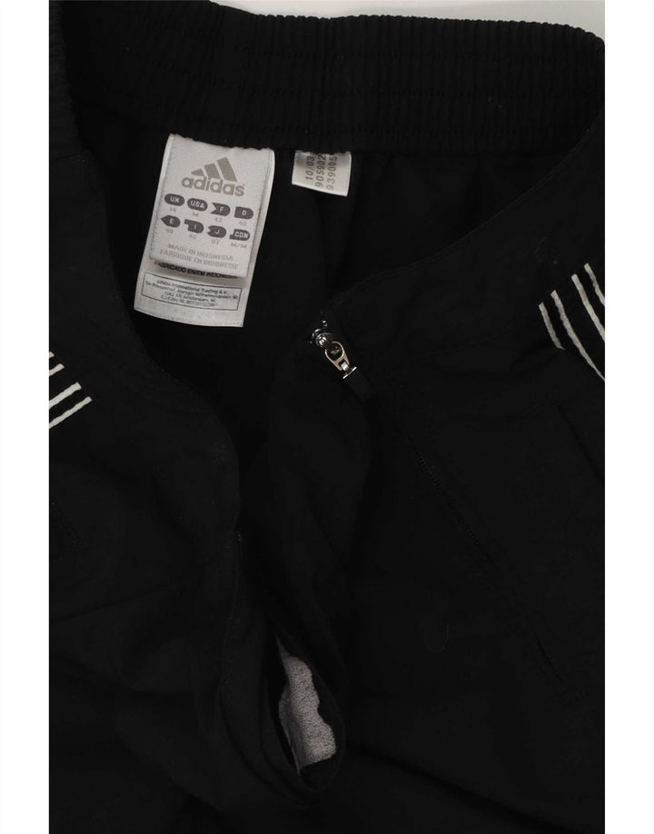 Adidas Damen Trainingshose UK 14 Medium Schwarz Polyester