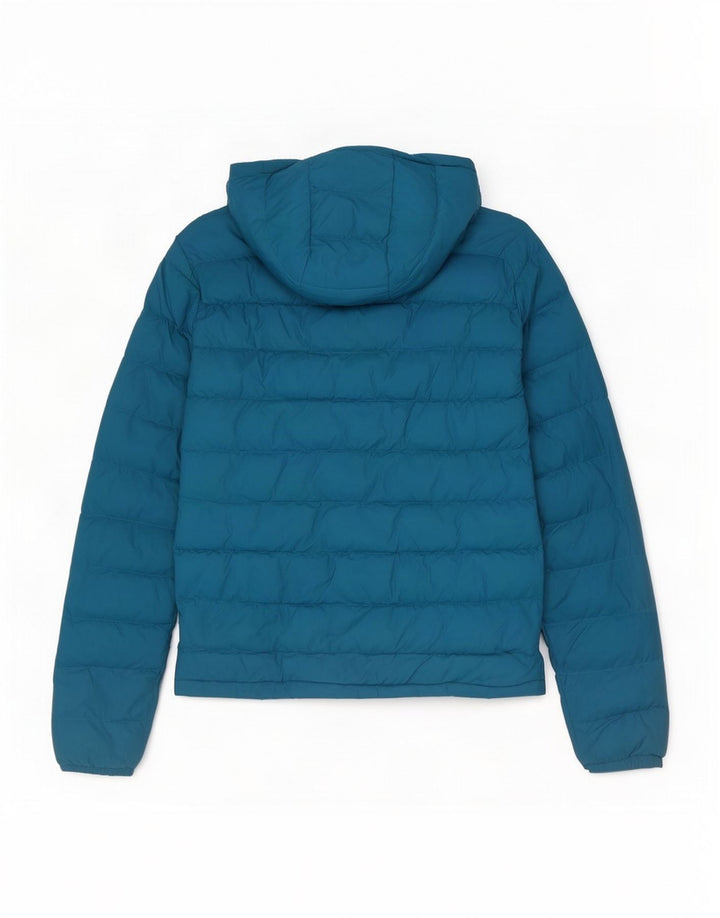 Mountain Warehouse Wattierte Damenjacke mit Kapuze, UK 8, Größe S, blaues Nylon