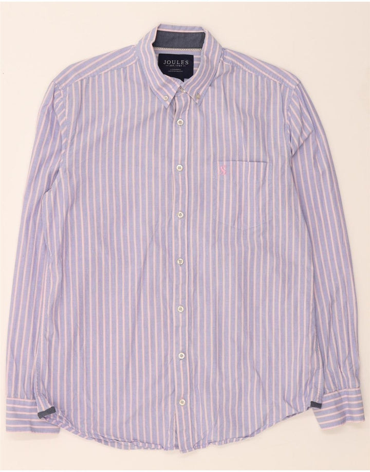 JOULES Mens Shirt Medium Purple Pinstripe Cotton Vintage Joules and Second-Hand Joules from Messina Hembry 