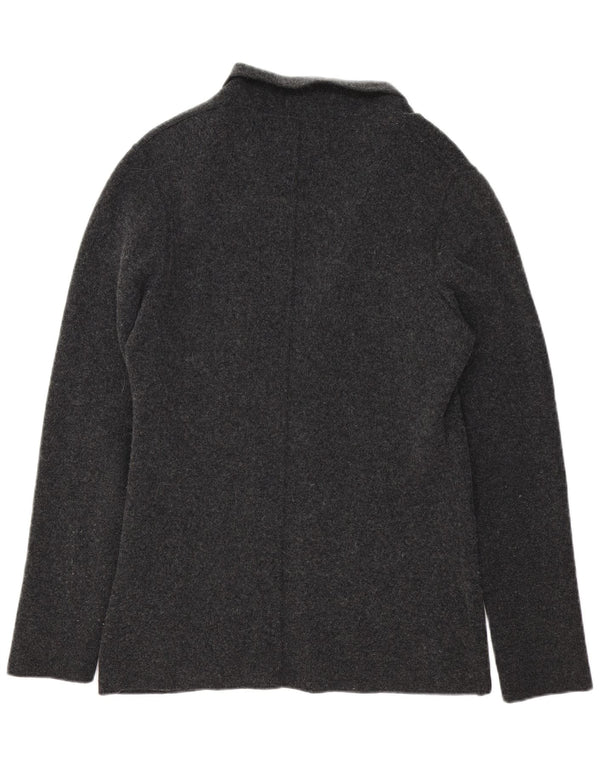 Liu Jo Herren-Strickblazer mit 3 Knöpfen, UK 42, XL, graue Wolle