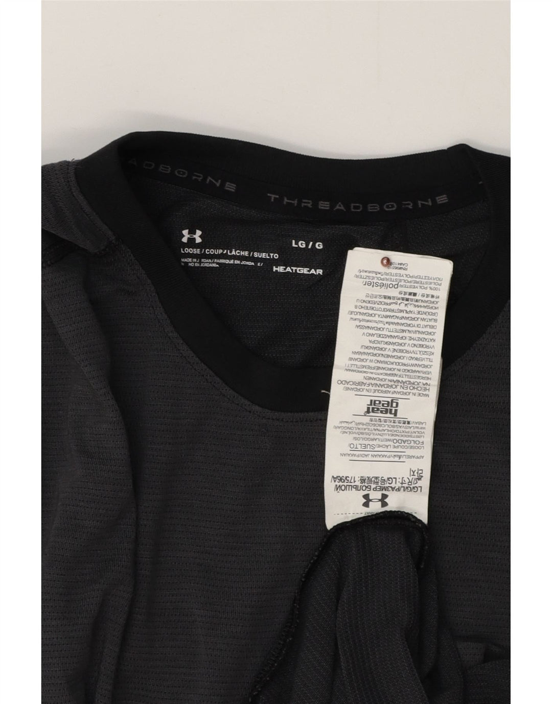 UNDER ARMOUR Herren Heat Gear Top Langarm Large Grau Polyester