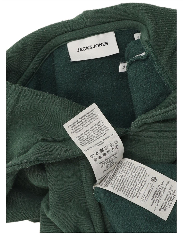 Jack & Jones Herren Kapuzenpullover aus mittelgrüner Baumwolle