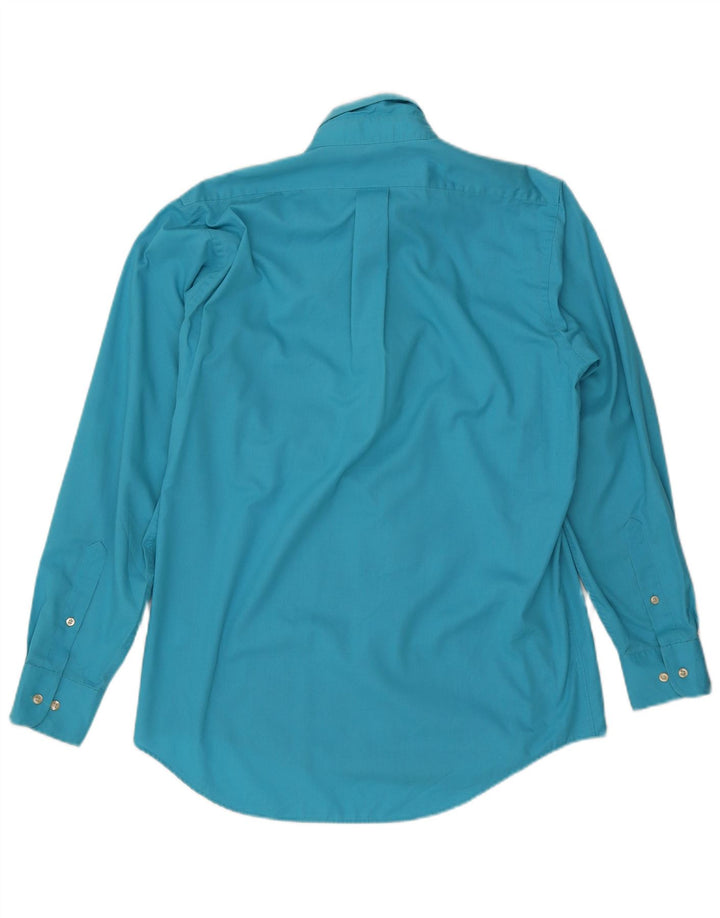 Chaps Herrenhemd, Größe 15 1/2, mittelblaue Baumwolle