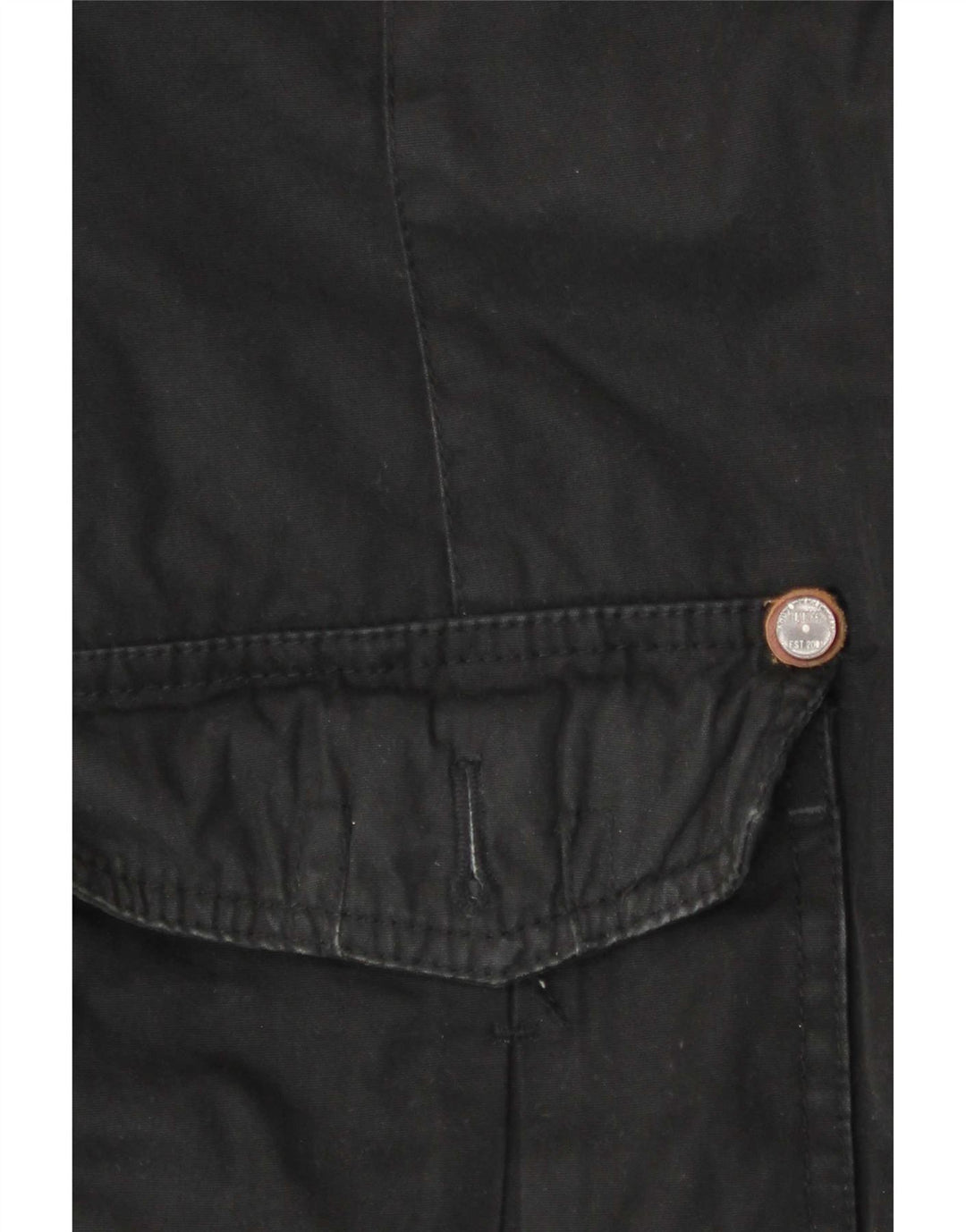 KHUJO Damen-Parkajacke mit Kapuze, UK 14, mittelschwarz, Baumwolle