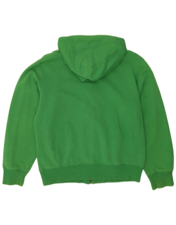 Nike Herren Zip Hoodie Pullover UK 39/41 Mittelgrüne Baumwolle