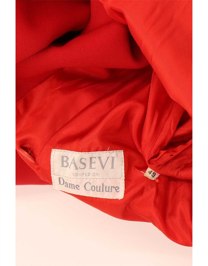 Basevi Herren Zweireihiger Mantel IT 49 XL Rot