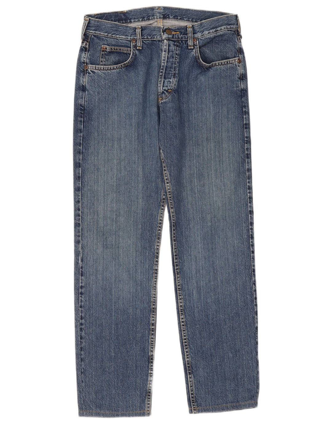 Lee Herren Seattle Straight Jeans W33 L31 Blaue Baumwolle