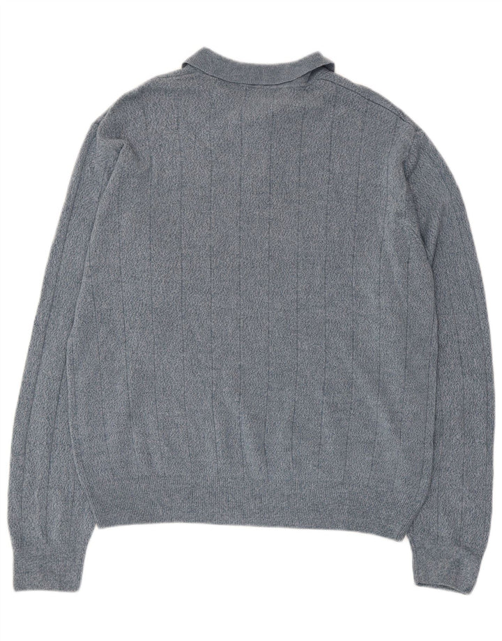 Dockers Herren-Pullover mit Rollkragen, groß, blau kariert