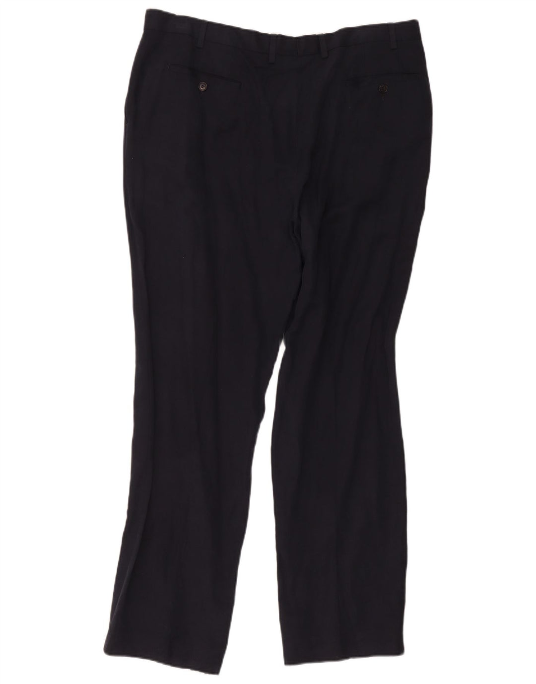 Marks & Spencer Herren-Anzughose mit Pegged-Anzug, W40 L33, marineblaue Seide