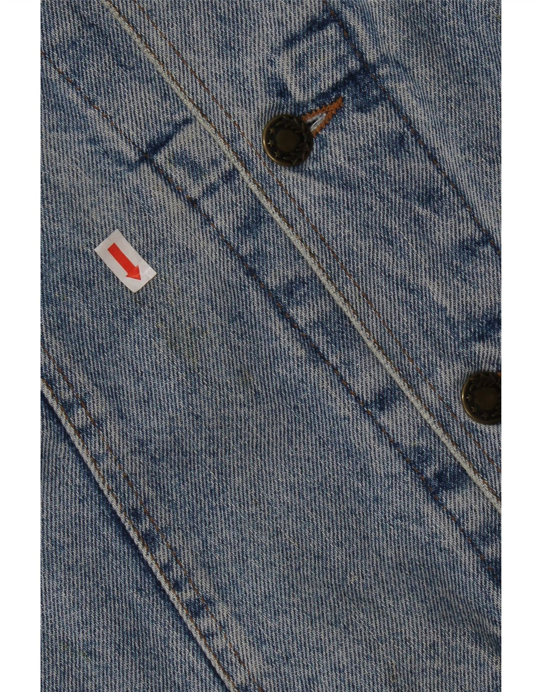 Vintage Herren Jeansjacke UK 38 Mittelblaue Baumwolle