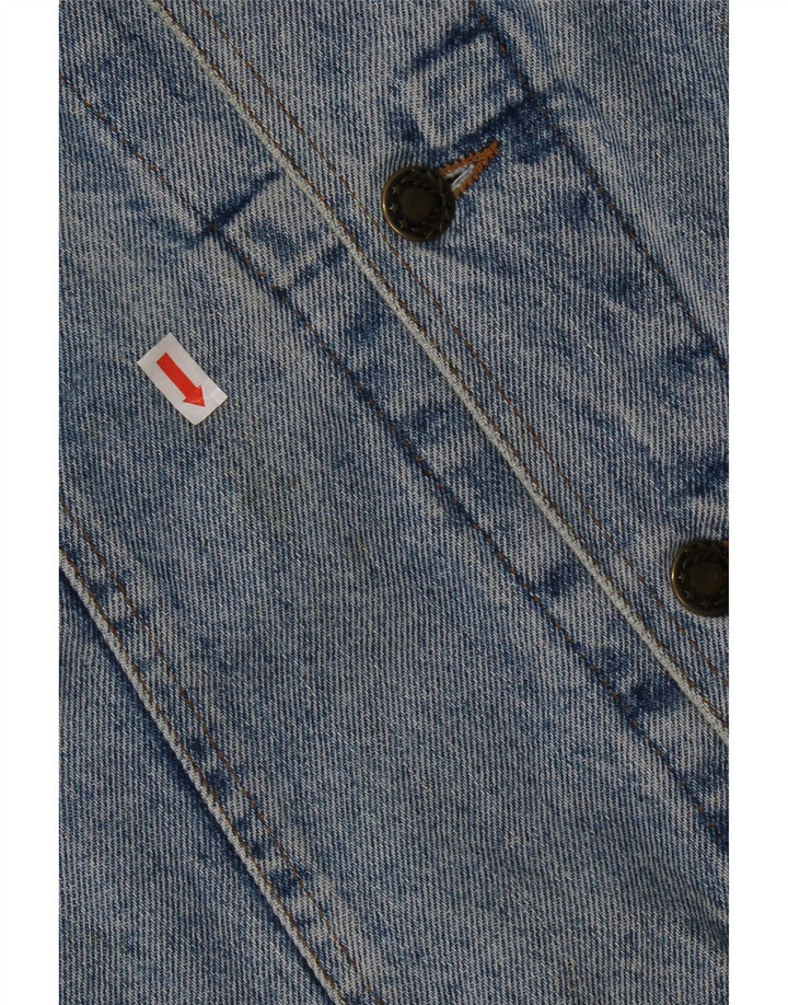 Vintage Herren Jeansjacke UK 38 Mittelblaue Baumwolle