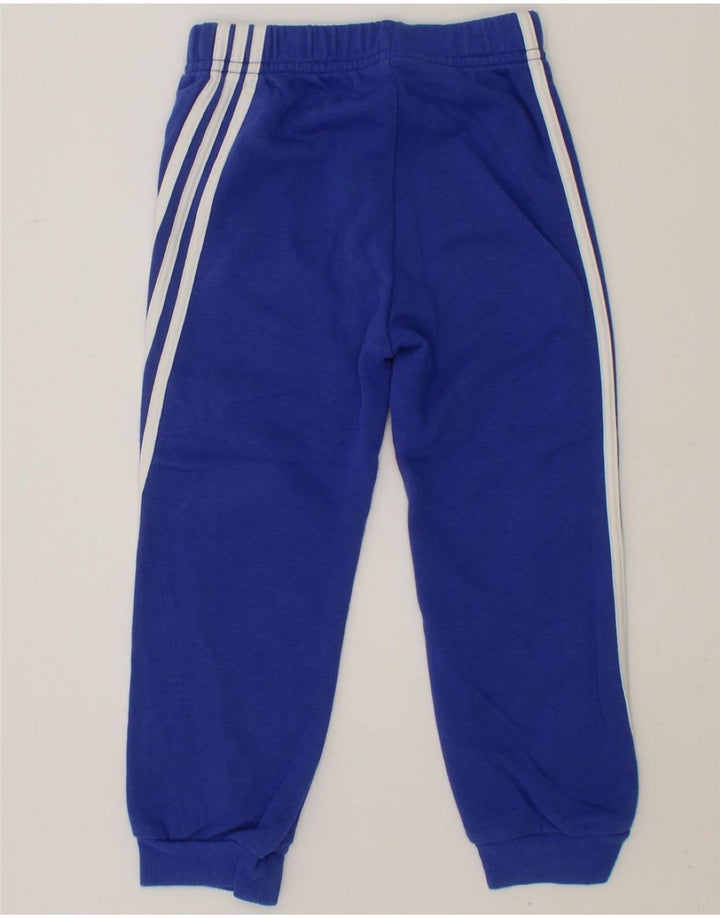 ADIDAS Boys Tracksuit Trousers Joggers 2-3 Years  Blue Vintage Adidas and Second-Hand Adidas from Messina Hembry 