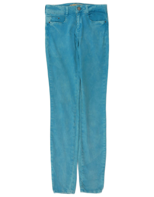 Zara Damen Skinny Jeans EU 34 2XS W24 L30 Blaue Baumwolle