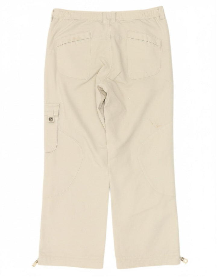 PUMA Boys Straight Cargo Trousers 11-12 Years W30 L26 White Polyester