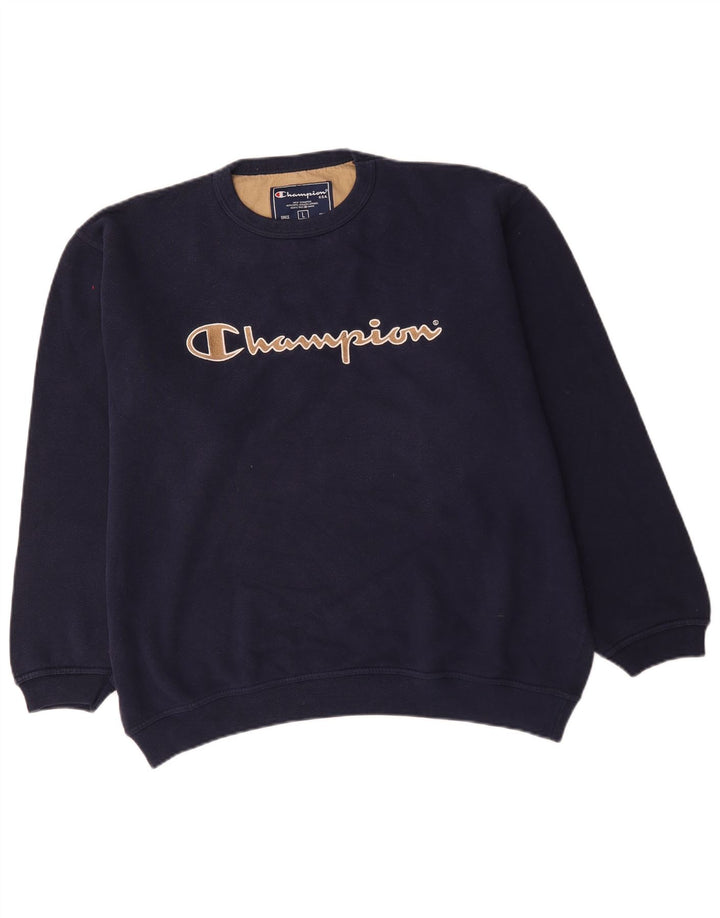 Champion Herren-Sweatshirt mit Grafik, groß, marineblau, Baumwolle