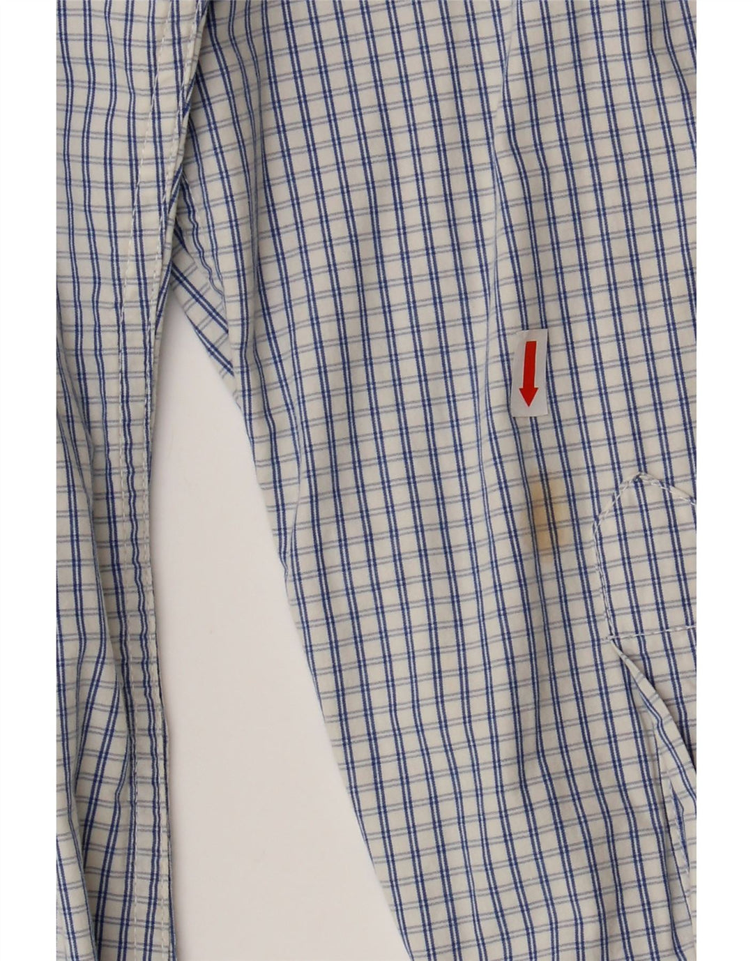 HOLLISTER Herrenhemd XL, blau kariert, Baumwolle