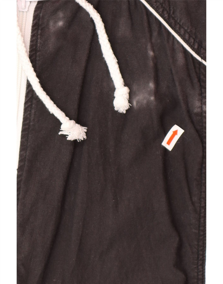 VINTAGE Damen-Trainingsanzugoberteil mit Grafik, UK 18, XL, Schwarz, Farbblock