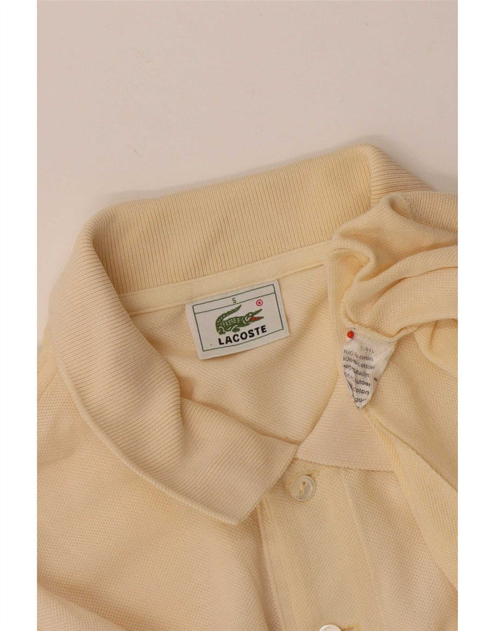 Lacoste Herren-Poloshirt, Größe 5, große beige Baumwolle