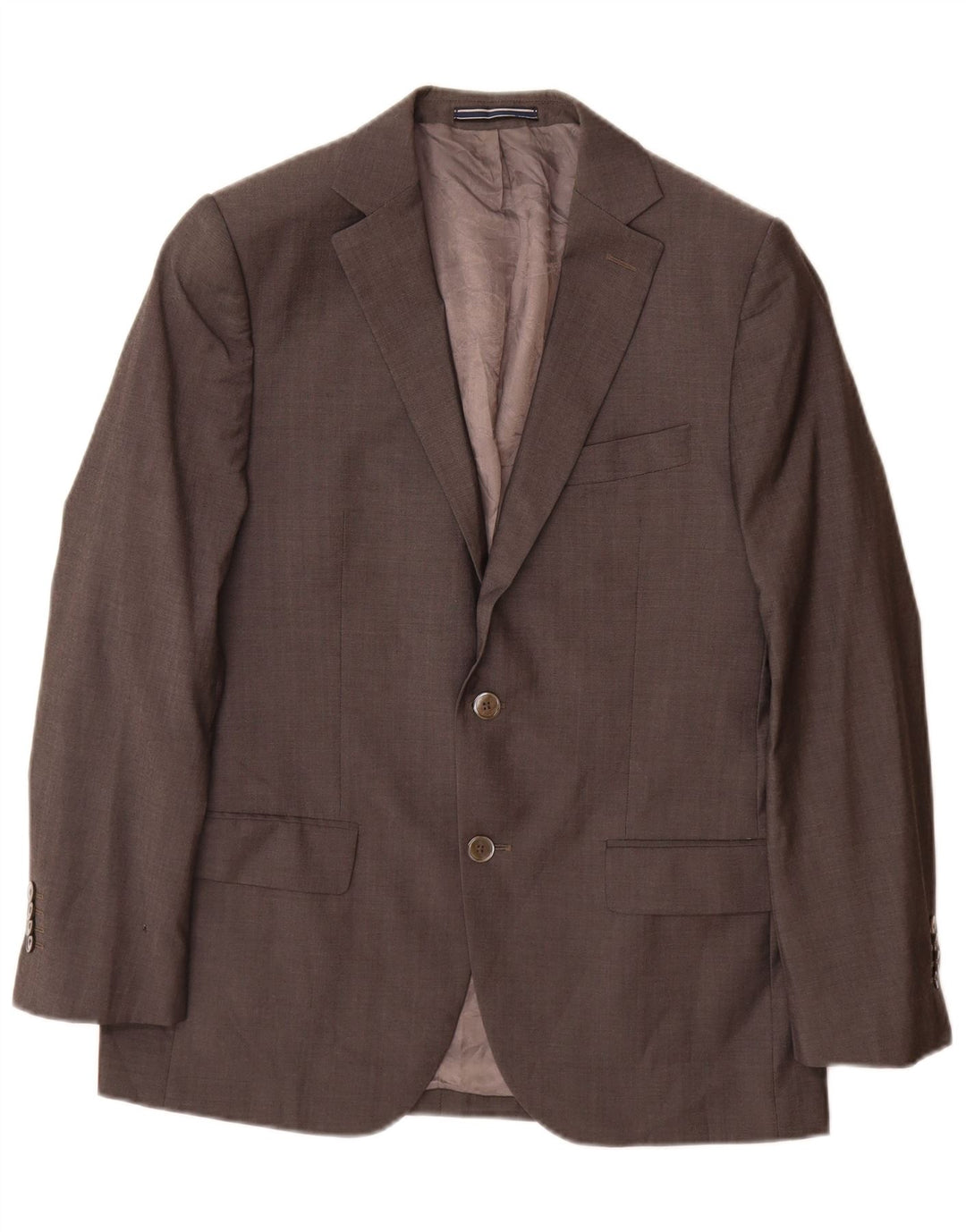 Massimo Dutti Herren-Blazer mit 2 Knöpfen, EU 48, mittelgraue Wolle
