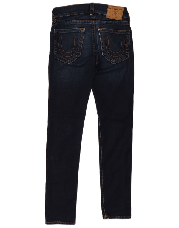 True Religion Damen Skinny Jeans W28 L31 Marineblaue Baumwolle