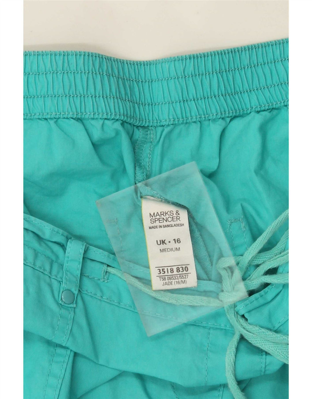 Marks & Spencer Damen Bermudashorts UK 16 Large W36 L18 Türkis
