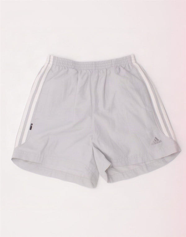 Adidas Sportshorts für Mädchen, 11–12 Jahre, graues Polyester