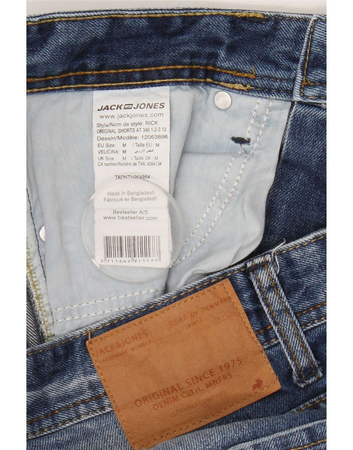Jack & Jones Herren-Jeansshorts, mittelgroß, W32, blaue Baumwolle