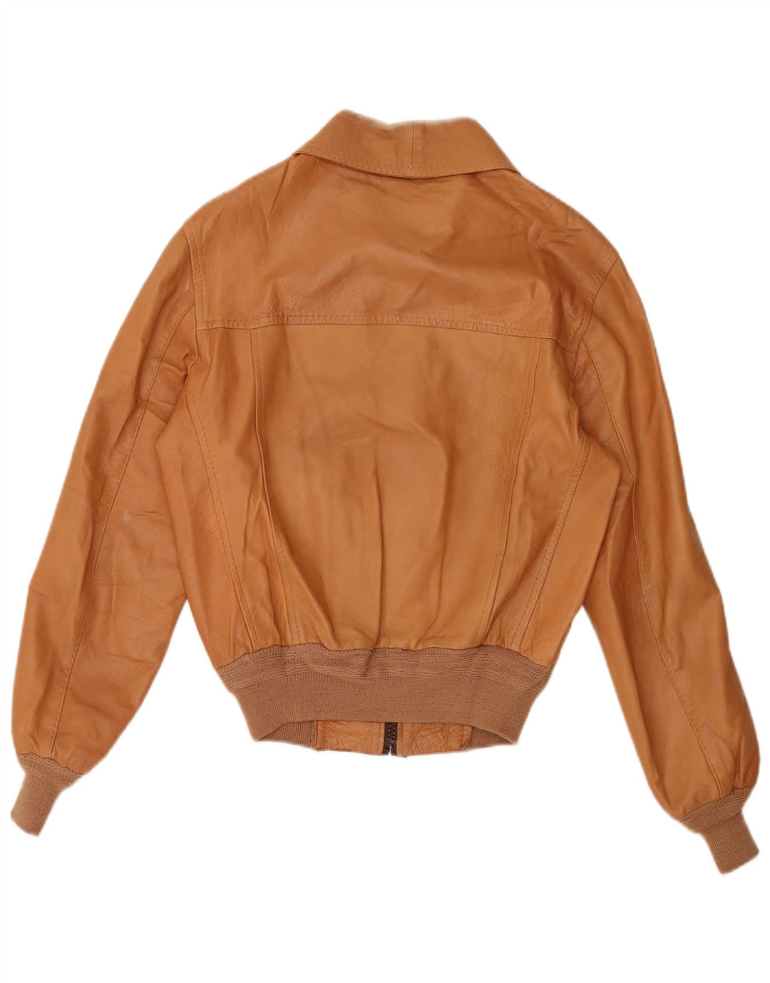 Vintage Damen Lederjacke IT 50 XL Beige